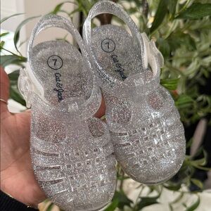 Cat & Jack Sparkly Clear Jelly Sandals